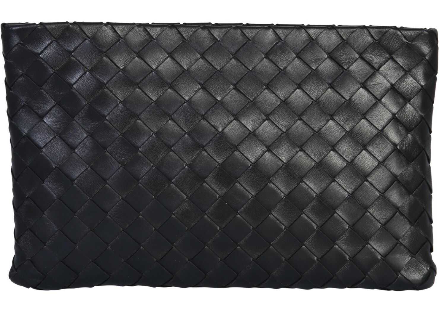 Bottega Veneta Large Clutch BLACK