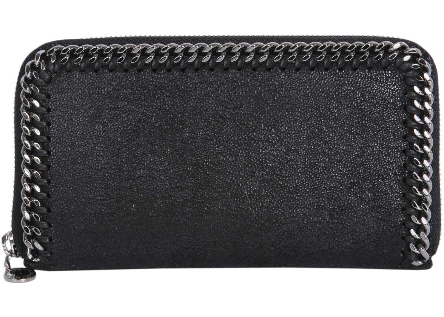 adidas by Stella McCartney Zip Around Falabella Wallet BLACK