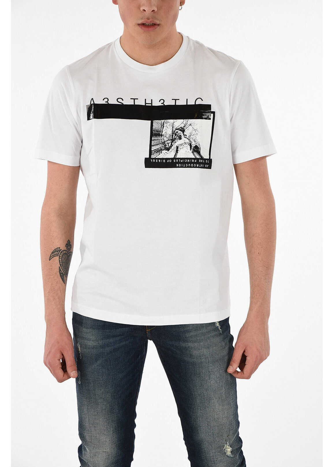 Diesel Printed T-JUST-YP T-shirt* WHITE