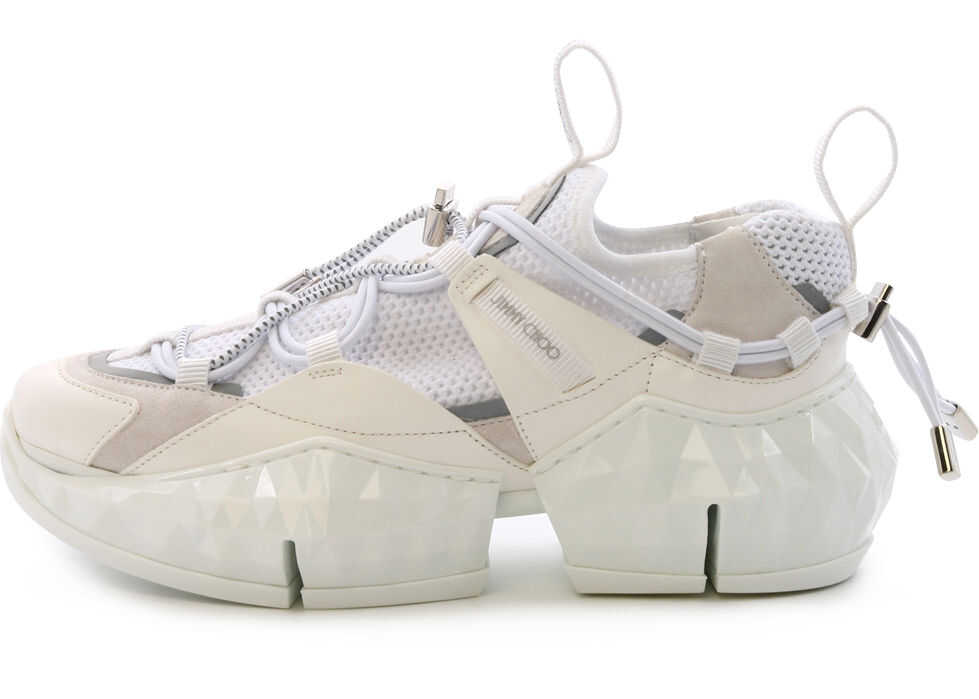 Jimmy Choo Sneakers Diamond Trail* White