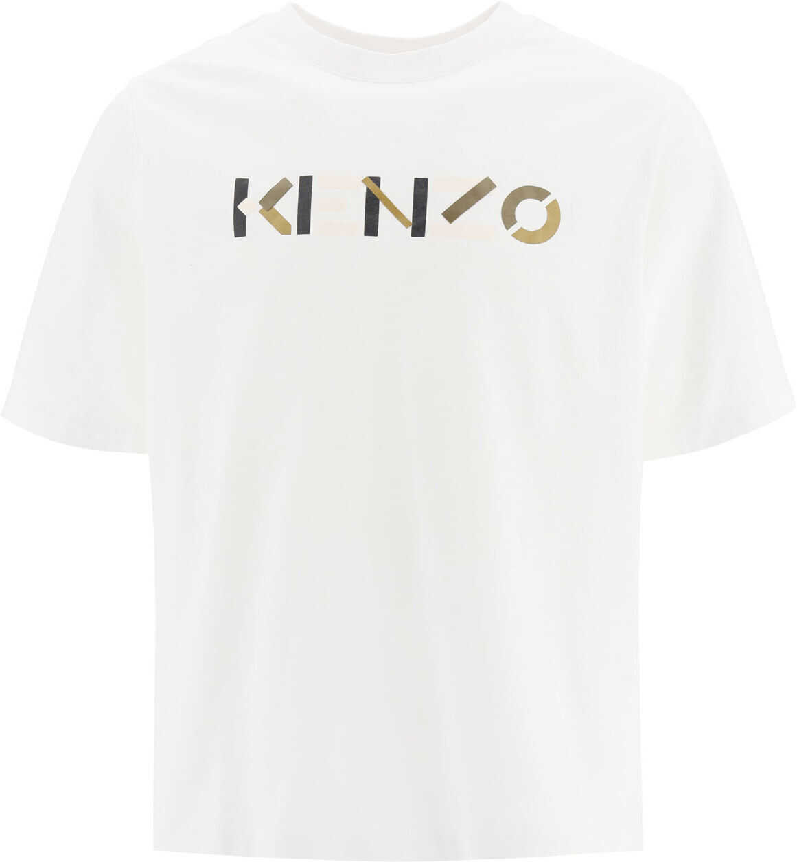 T-Shirt With Multicolour Logo