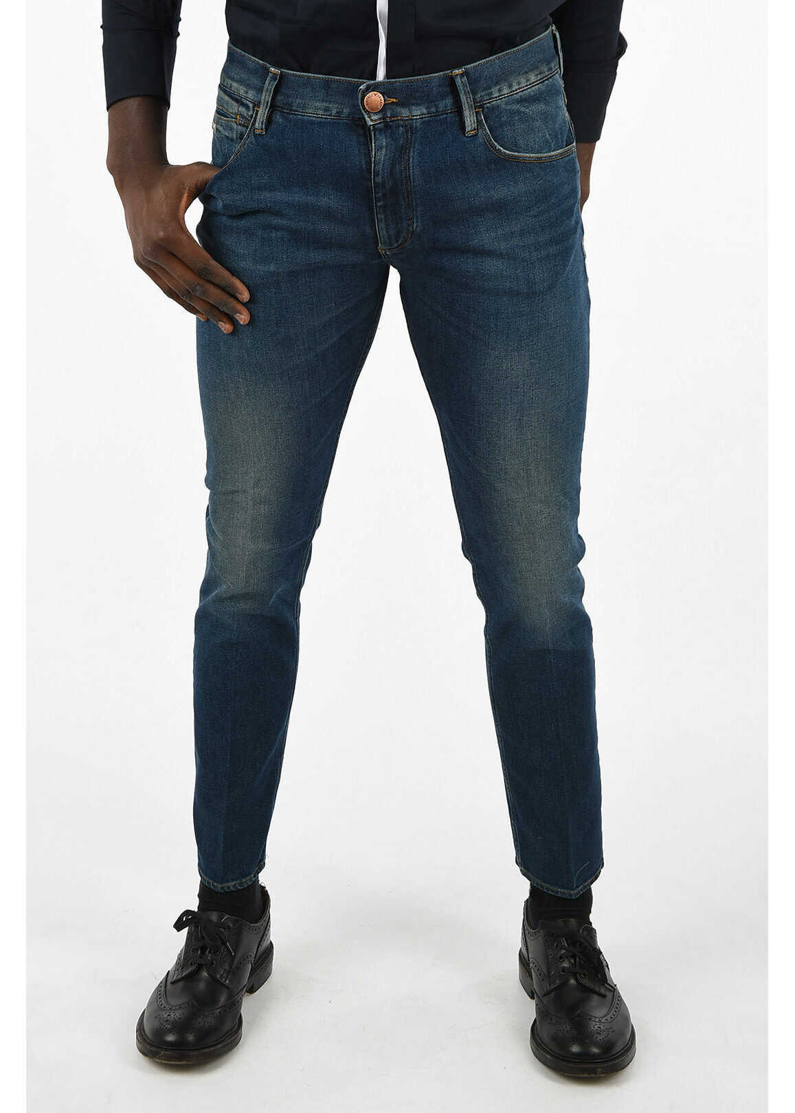 Armani EMPORIO 18 cm Slim Fit Jeans* BLUE