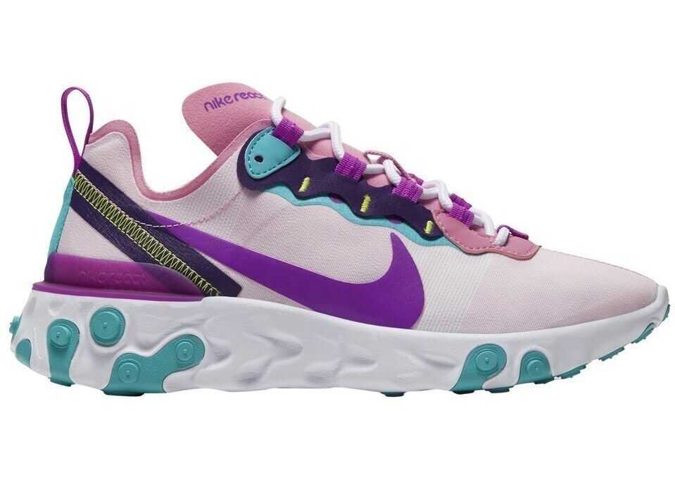 Nike W React Element 55* GRI/ROZ/VIOLETE