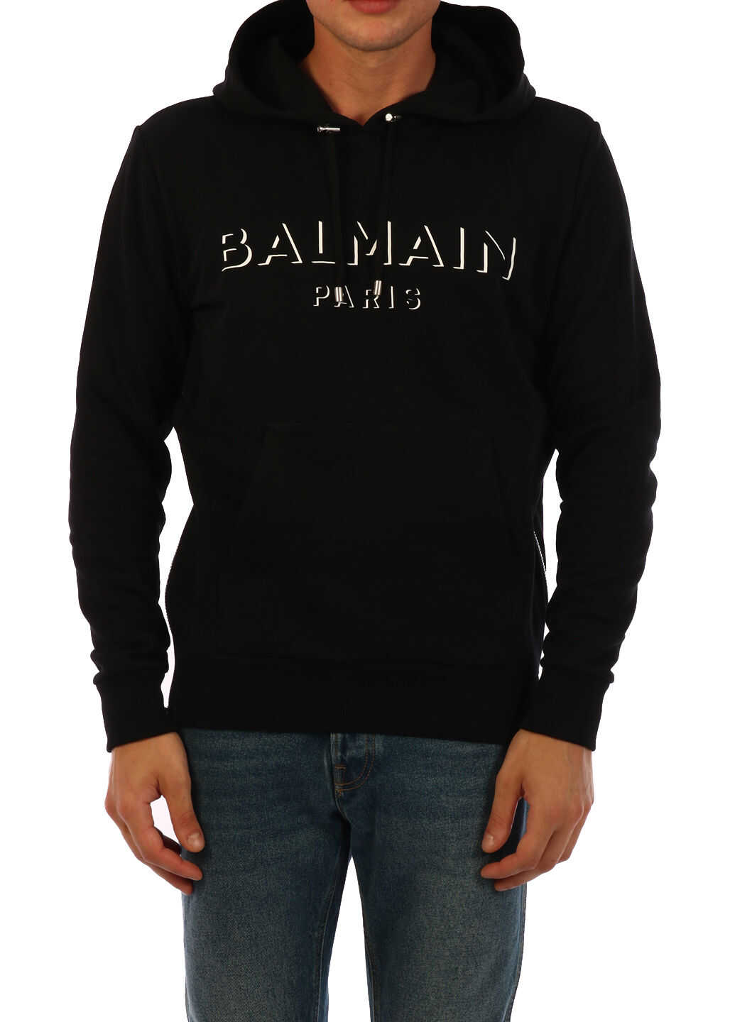 Balmain Hoodie 3D Logo Black