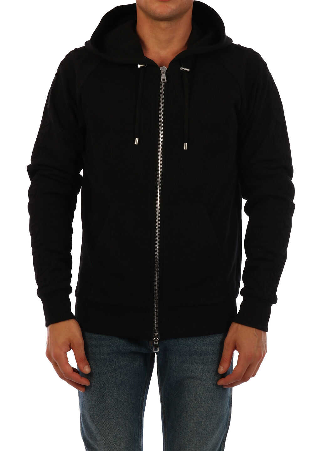 Balmain Logo Hoodie Black