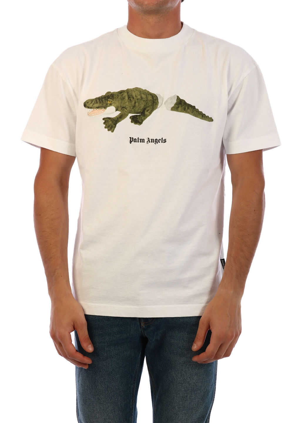 Palm Angels T-Shirt Crocodile White