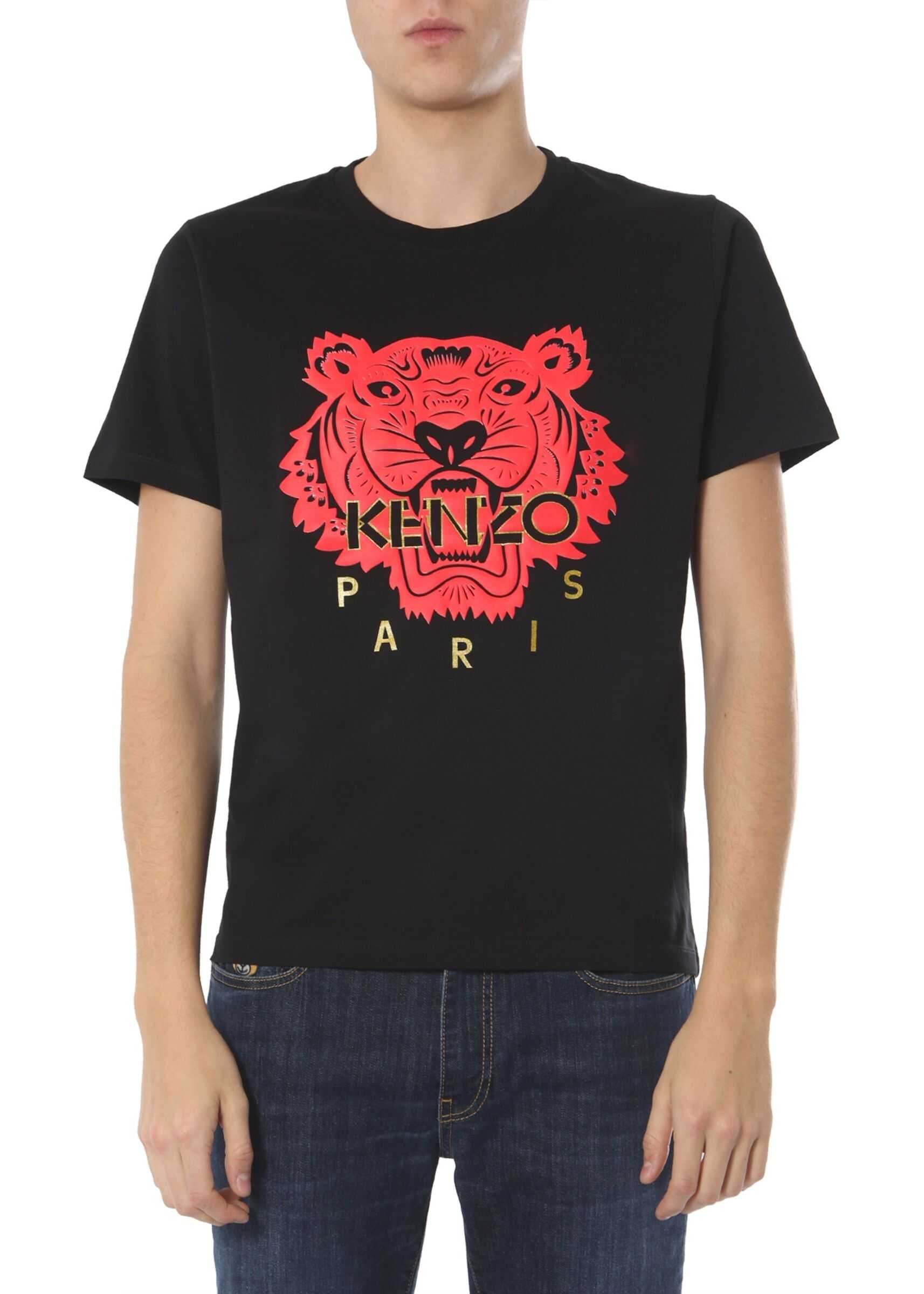 Kenzo Round-Neck T-Shirt BLACK