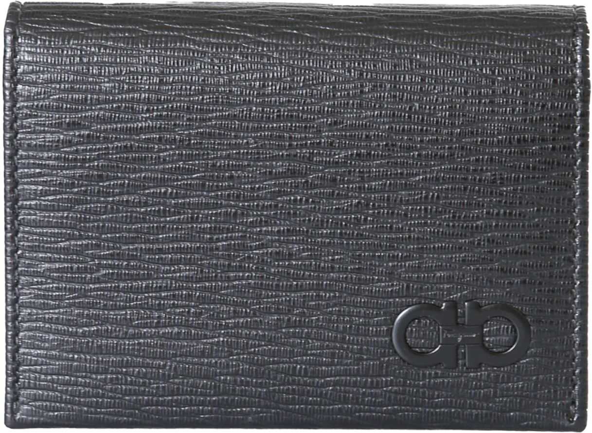 Salvatore Ferragamo Card Holder With Hooks BLACK