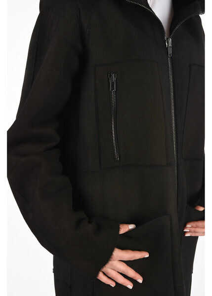 Paltoane Diesel Black Gold Leather Listy-A Coat Black Femei (BM 7814152) 3