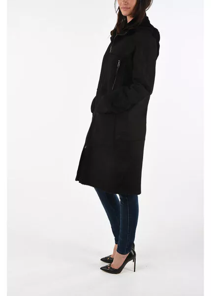 Paltoane Diesel Black Gold Leather Listy-A Coat Black Femei (BM 7814152) 4