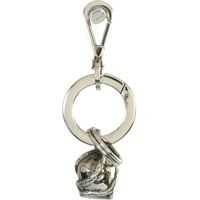 Brelocuri Skull And Snake Keychain Femei
