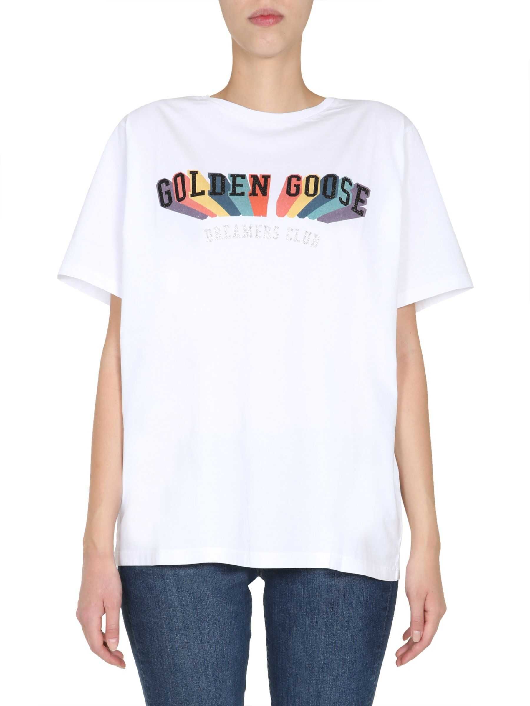 Golden Goose Round Neck T-Shirt WHITE