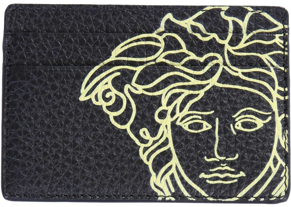 Versace Card Holder With Medusa Logo BLACK