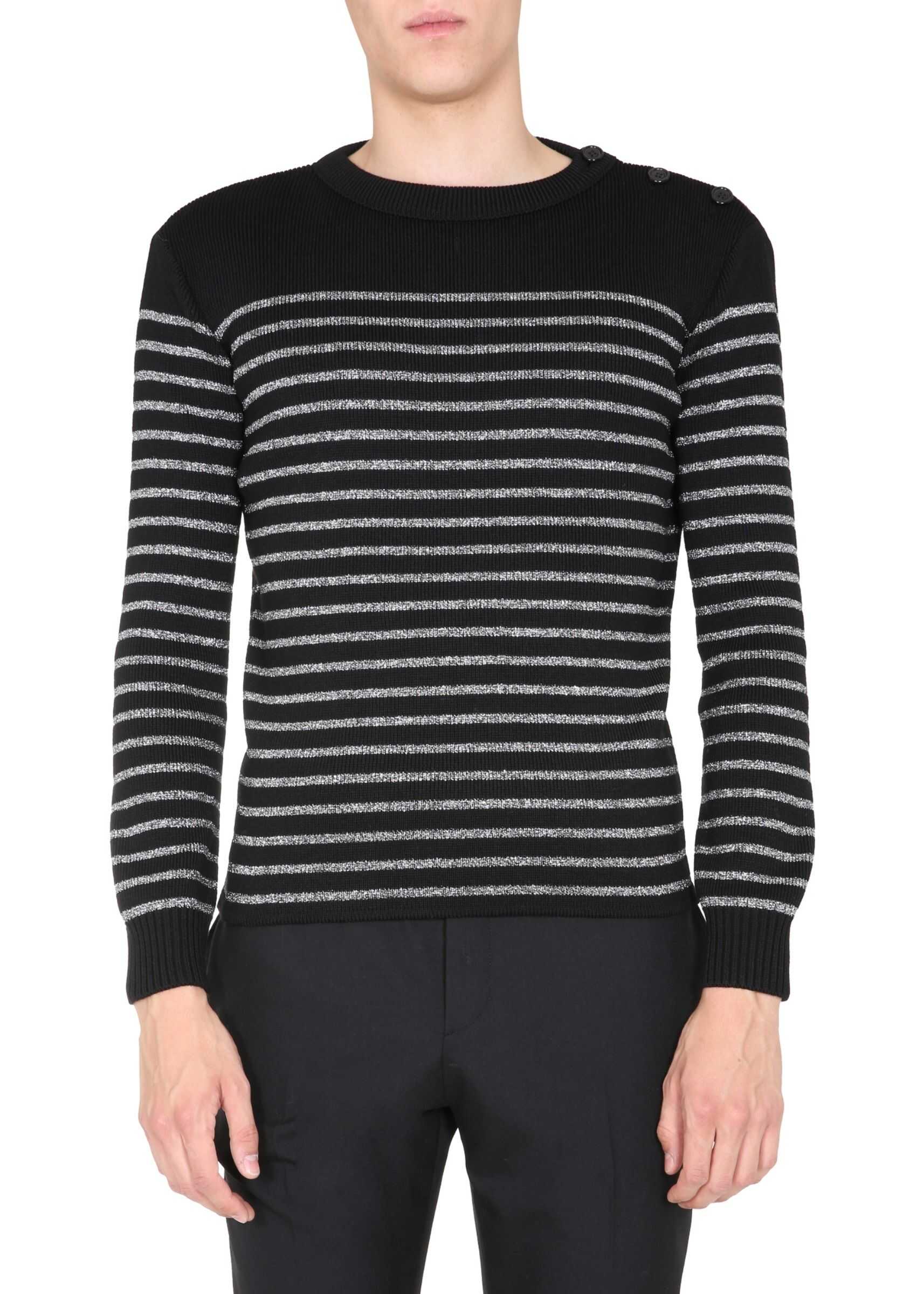 Saint Laurent Crew Neck Sweater BLACK