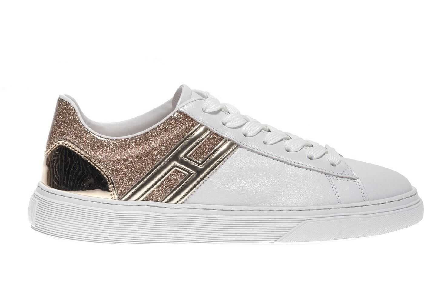 Hogan H365 Sneakers In White And Gold* White