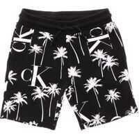 Pantaloni scurti Palms Pattern Bermuda In Black* Baieti
