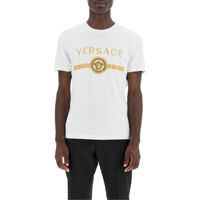 Tricouri Versace T-Shirt With Medusa Embroidery And Crystals