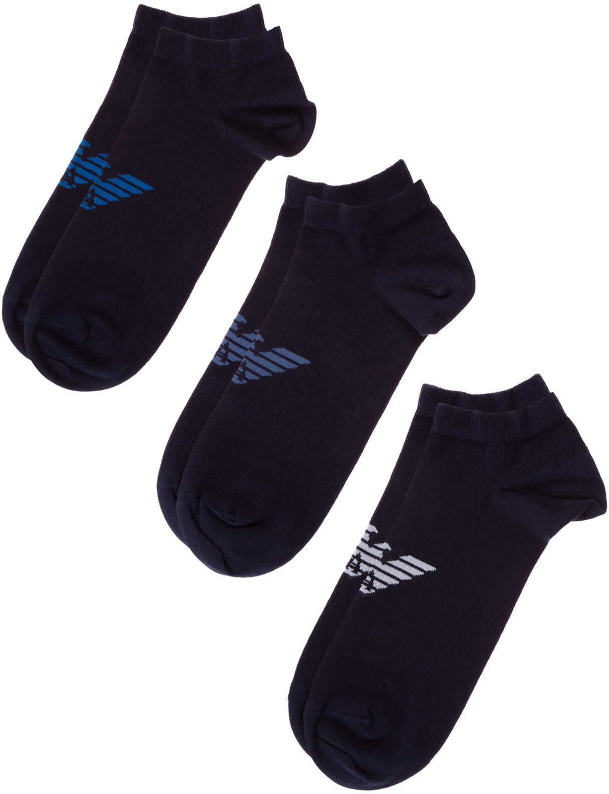 Emporio Armani Socks Tripack Blue