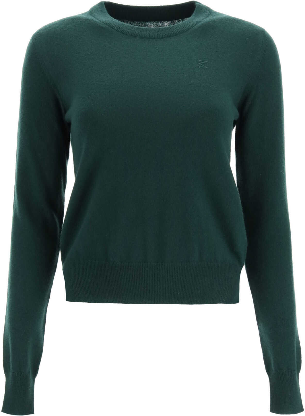 Maison Margiela Top With Initial Embroidered Logo DARK GREEN