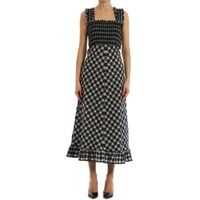 Rochii elegante Long Checked Dress Femei