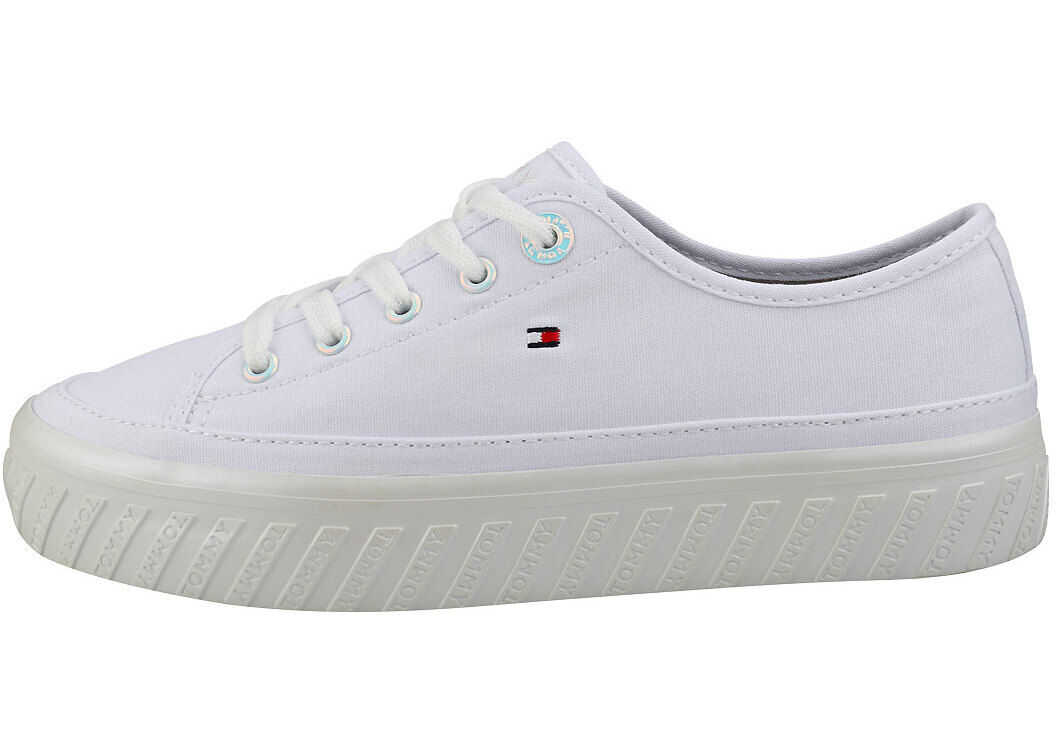 Tommy Hilfiger Outsole Detail Flatform Trainers In White* White