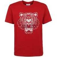 Tricouri Tiger Print T-Shirt In Red Barbati