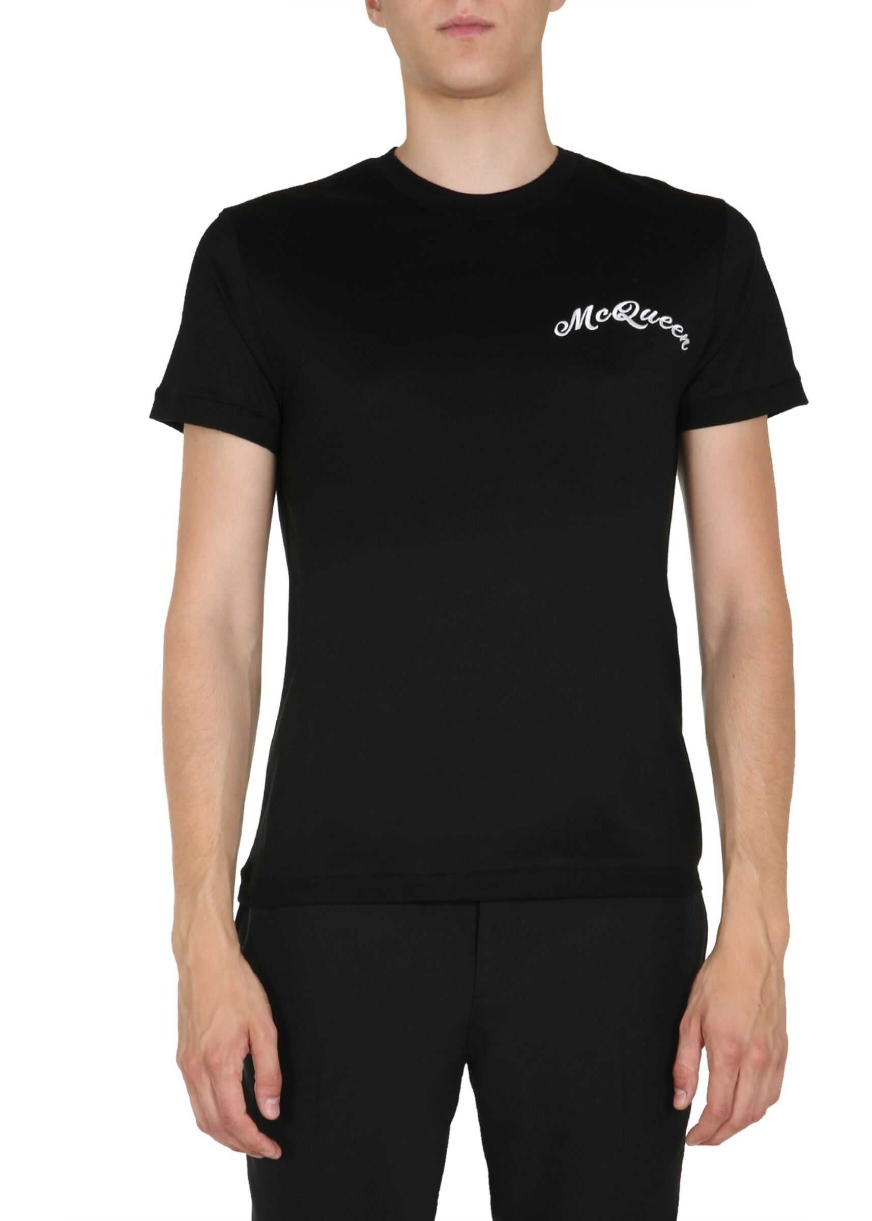 Alexander McQueen Round Neck T-Shirt BLACK