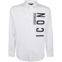 Camasi casual Icon Poplin Shirt In White Barbati