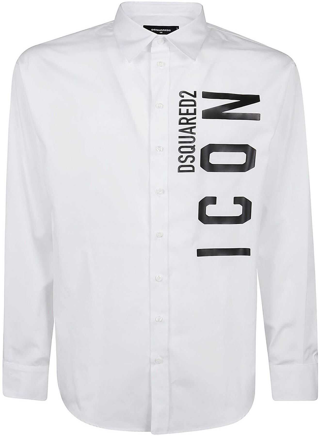 DSQUARED2 Icon Poplin Shirt In White White
