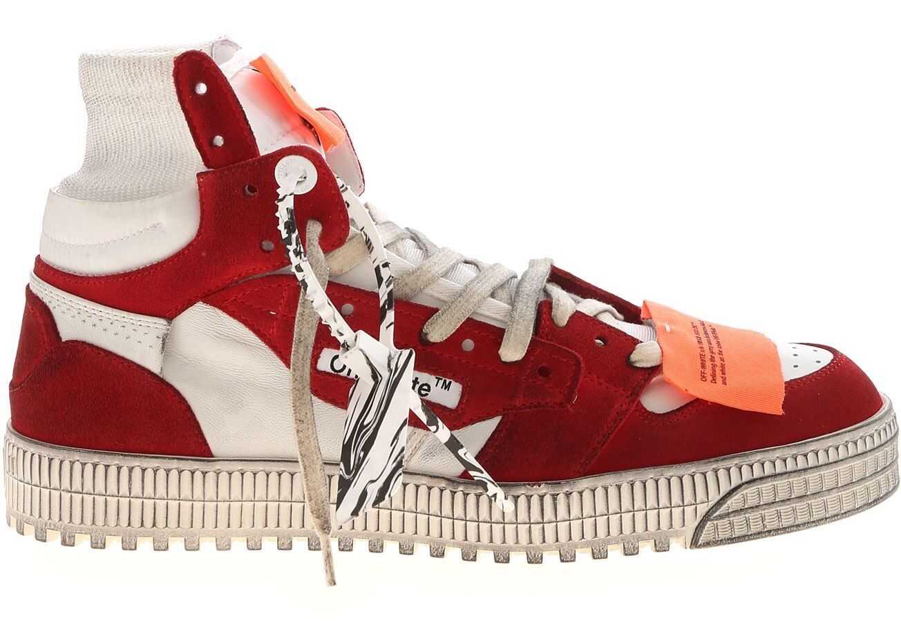 Off-White Off Court Sneakers In White And Red OMIA065E20LEA0020125 White