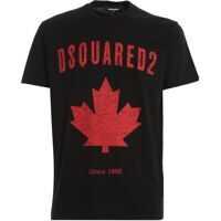 Tricouri Logo Print T-Shirt In Black Barbati