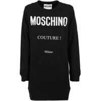 Rochii scurte Logo Print Sweatshirt Dress In Black Femei
