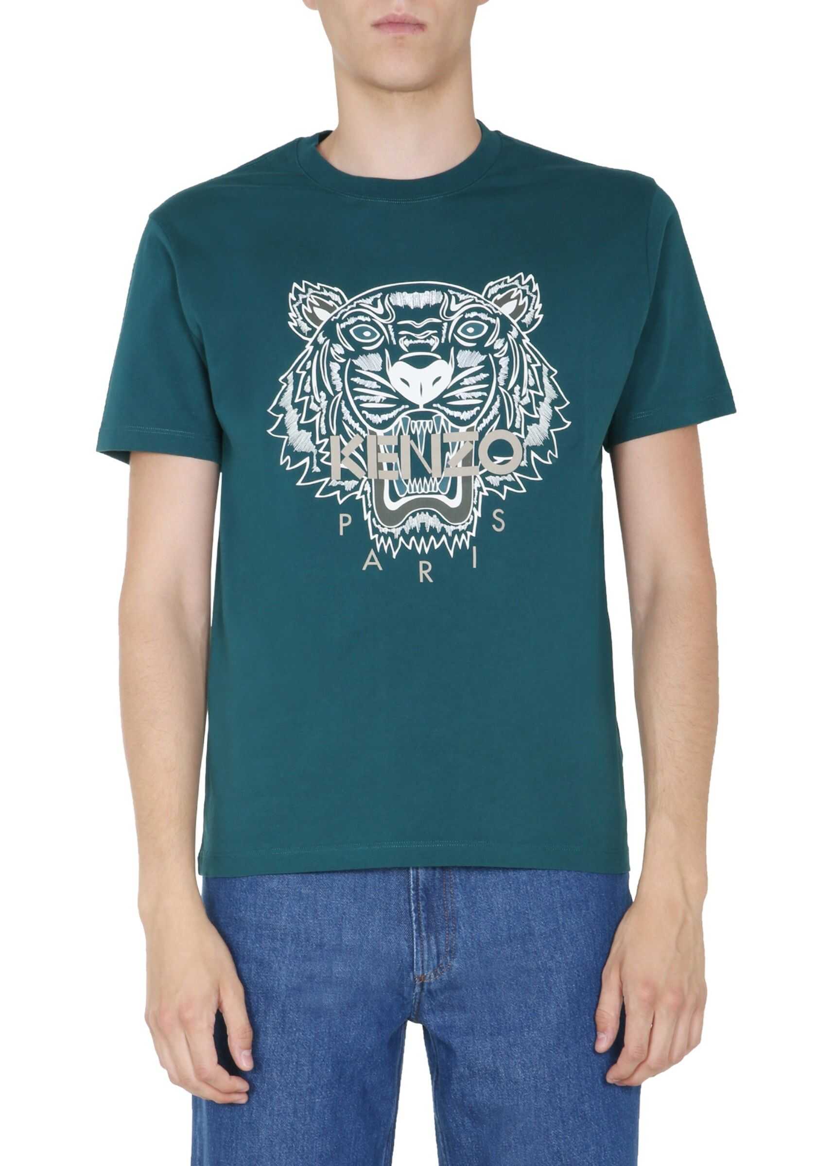 Kenzo Round Neck T-Shirt BLUE