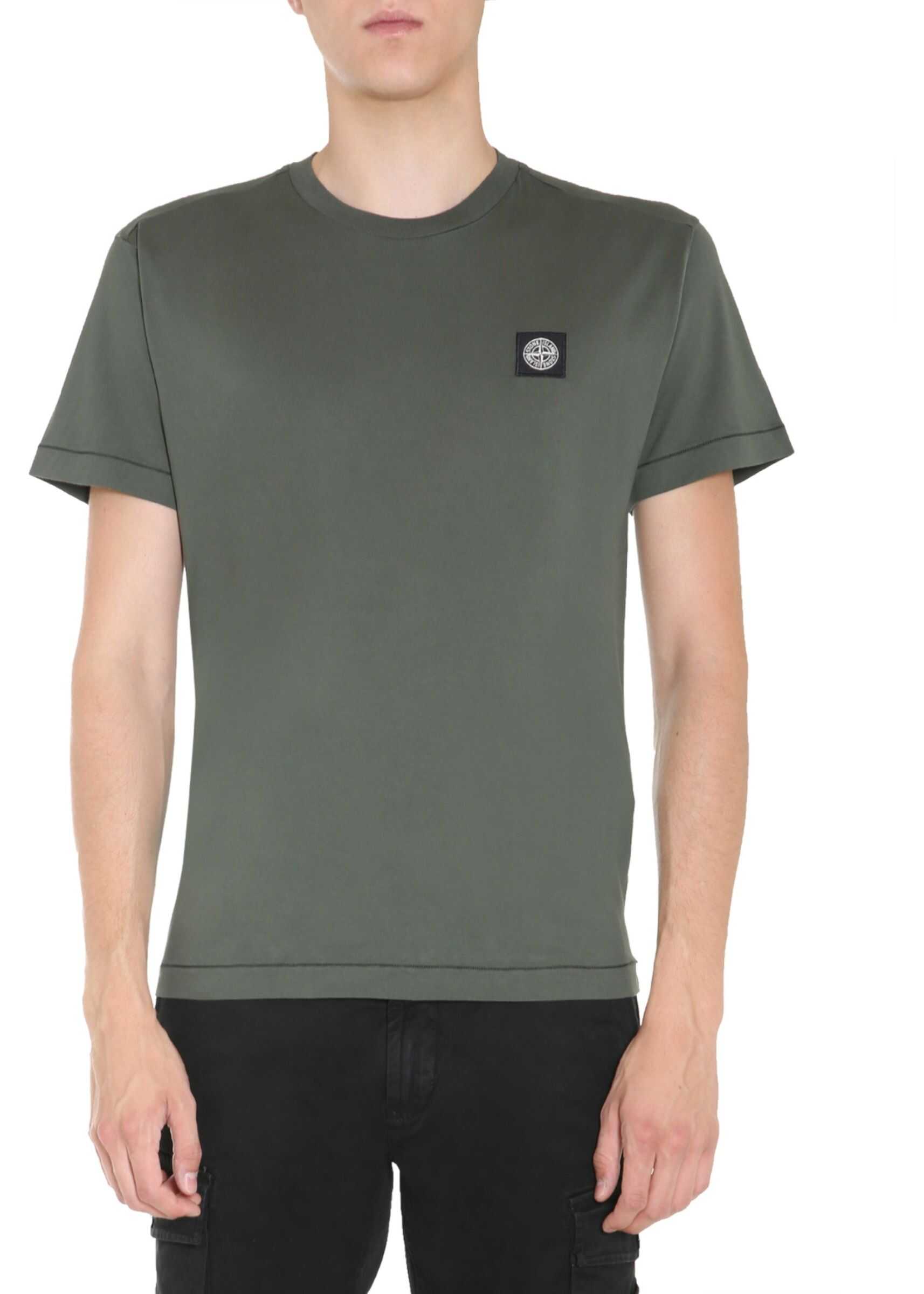 Stone Island Round Neck T-Shirt GREEN