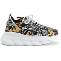 Sneakers Versace Chain Reaction 2 Nylon Sneakers In Black
