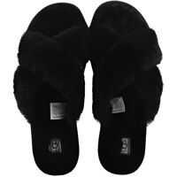 Sandale Fuzzette Slide Sandals In Black Femei