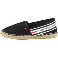 Espadrile Branded Espadrille Slip On Shoes In Black Barbati
