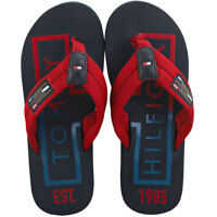 Slapi Badge Beach Sandals In Regatta Red Barbati