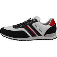 Sneakers Tommy Hilfiger Iconic Material Mix Runner Fashion Trainers In Desert Sky