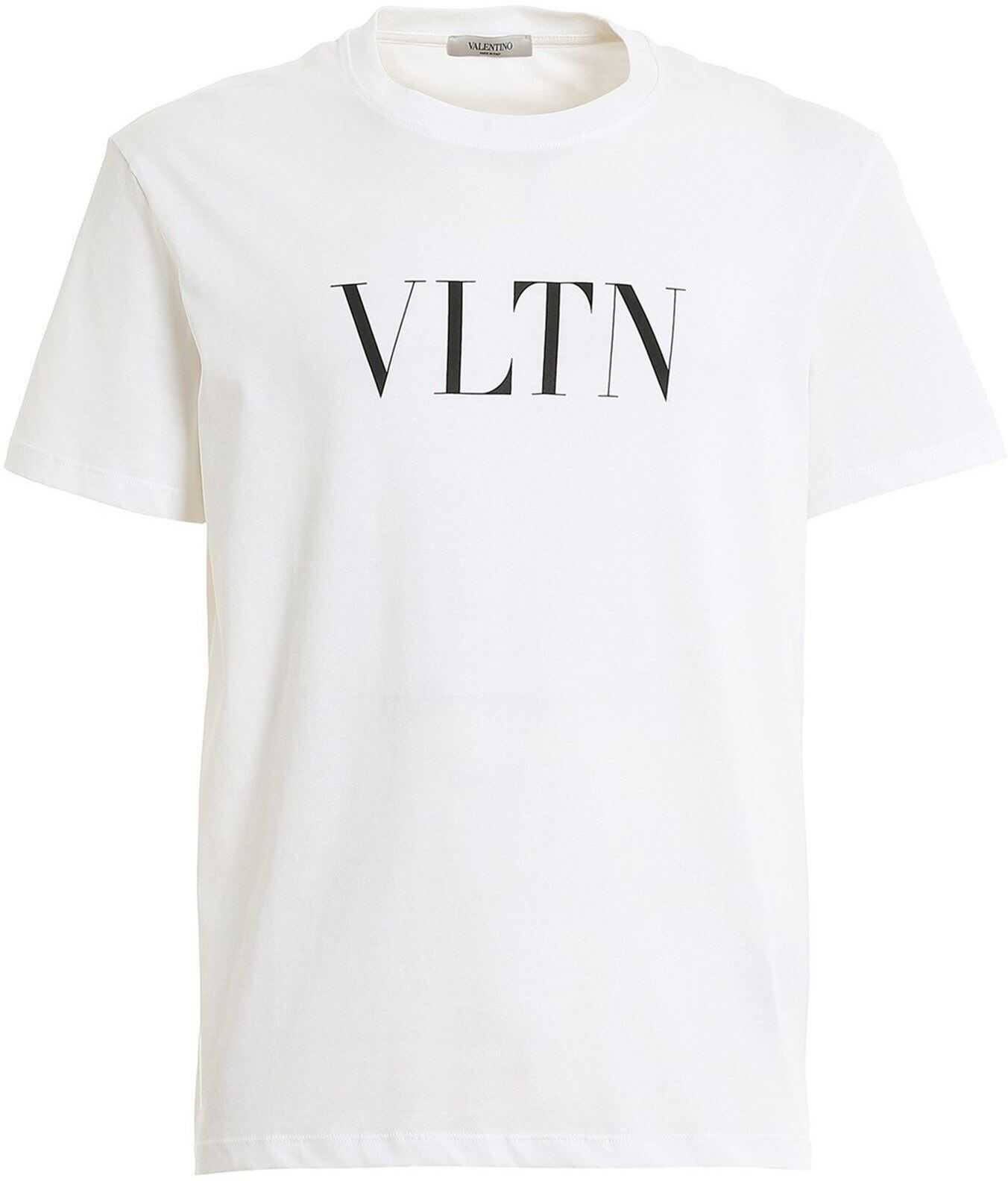 Valentino Garavani Vltn Logo Print T-Shirt In White White