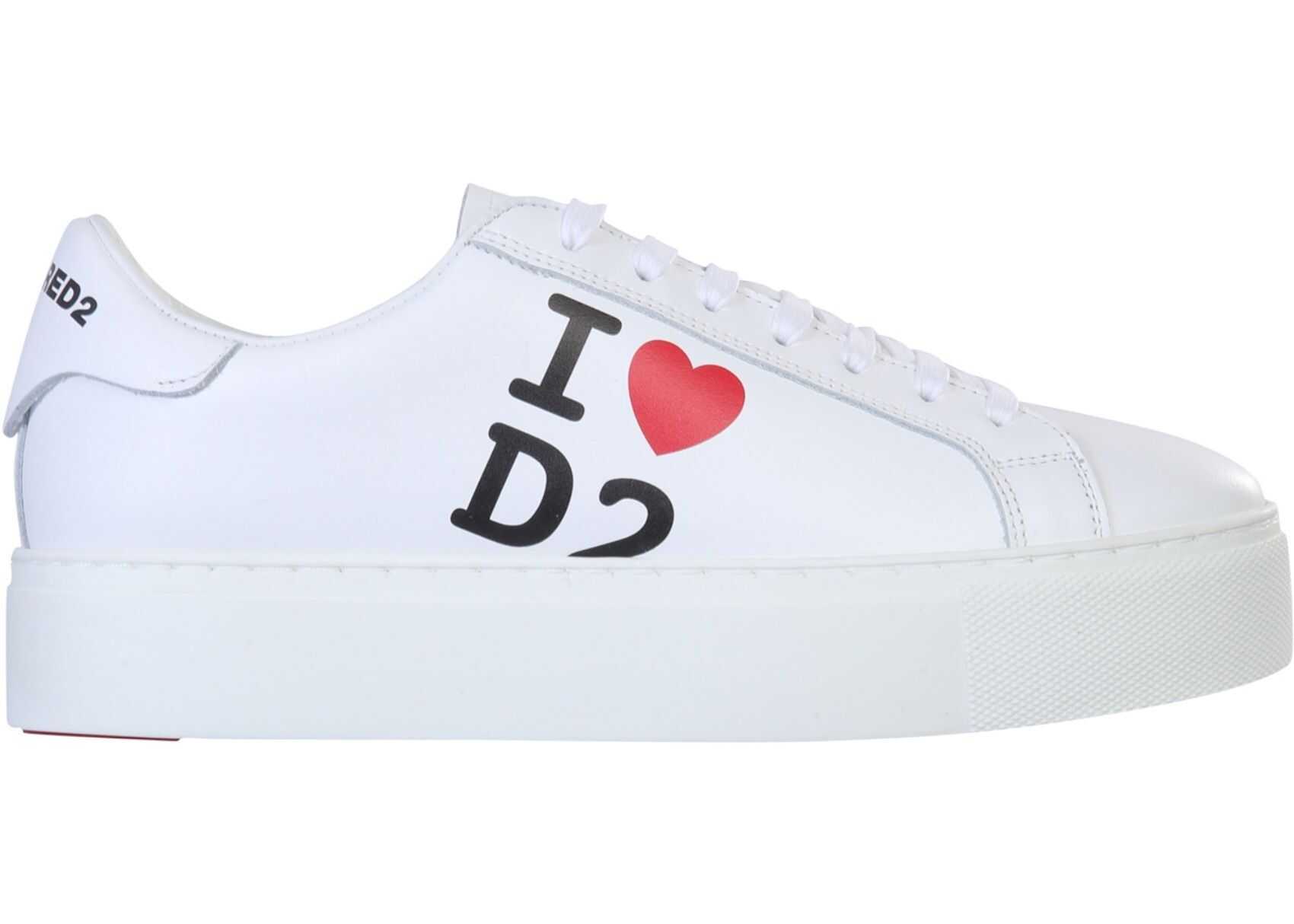 DSQUARED2 Sneakers With Logo SNW0008_015032101062 WHITE