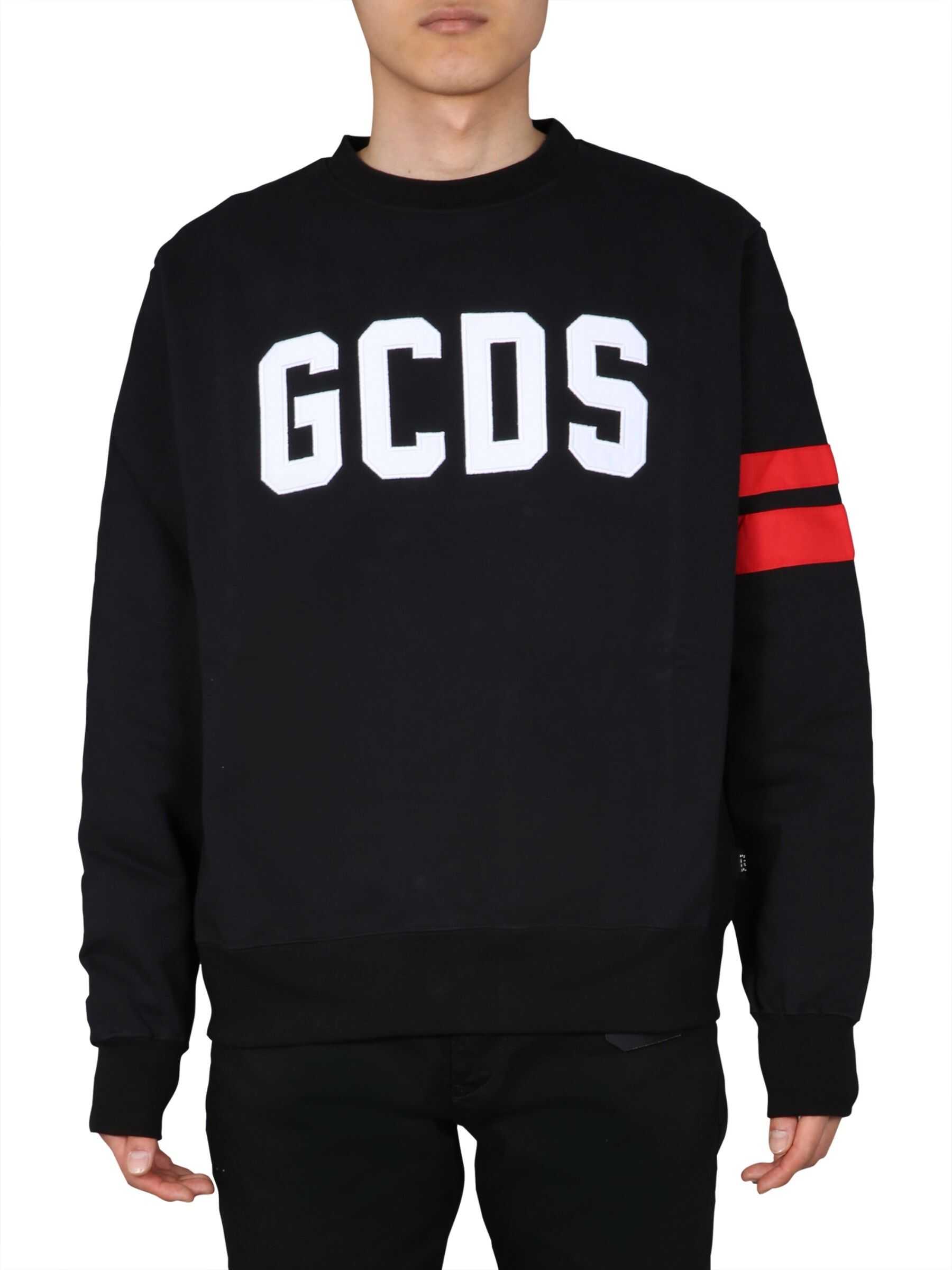 GCDS Round Neck Sweatshirt BLACK