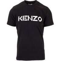 Tricouri T-Shirt In Black With White Logo Barbati