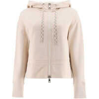 Hanorace Moncler Basic Full Zip Hoodie With Maxi Logo