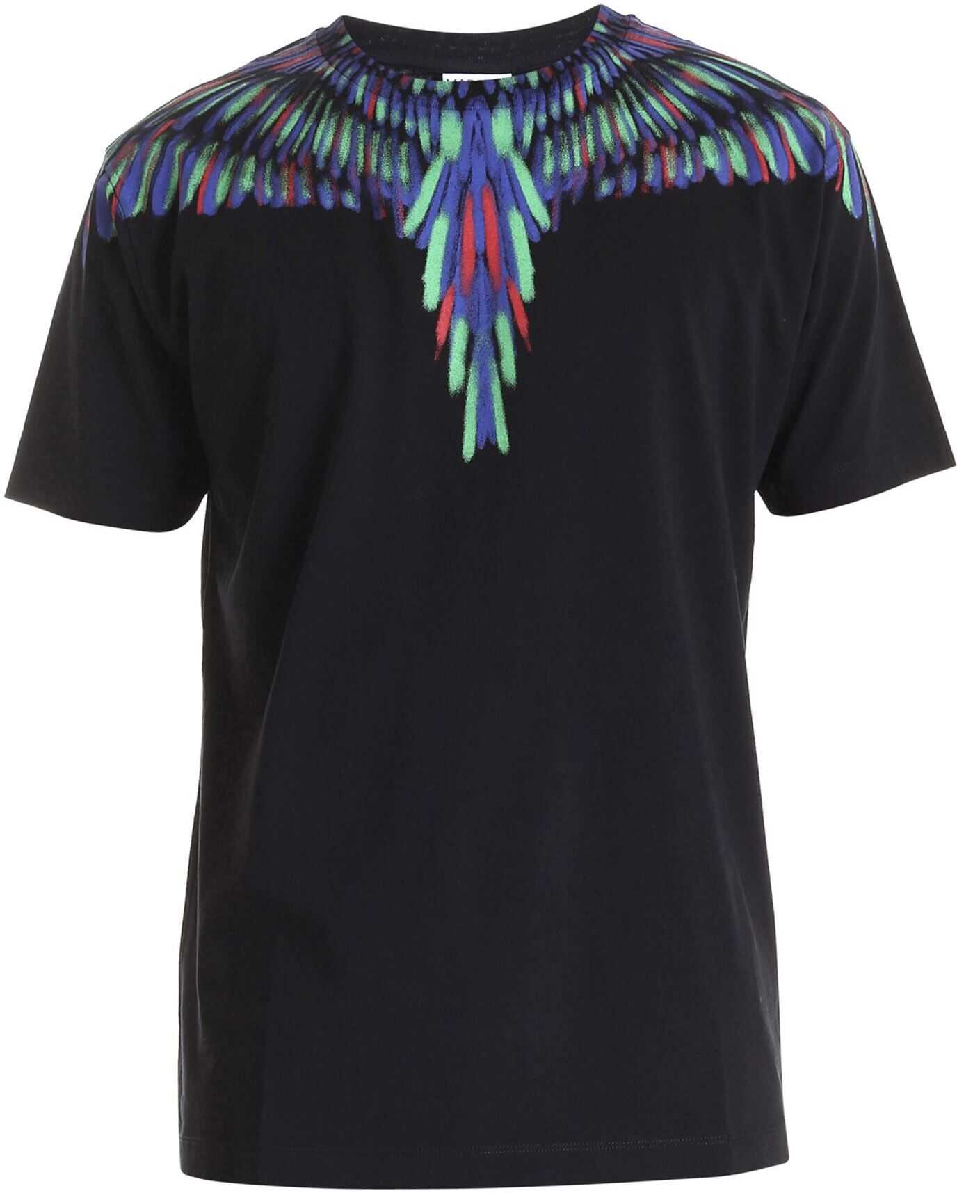 Chalk Wings Basic T-Shirt In Black