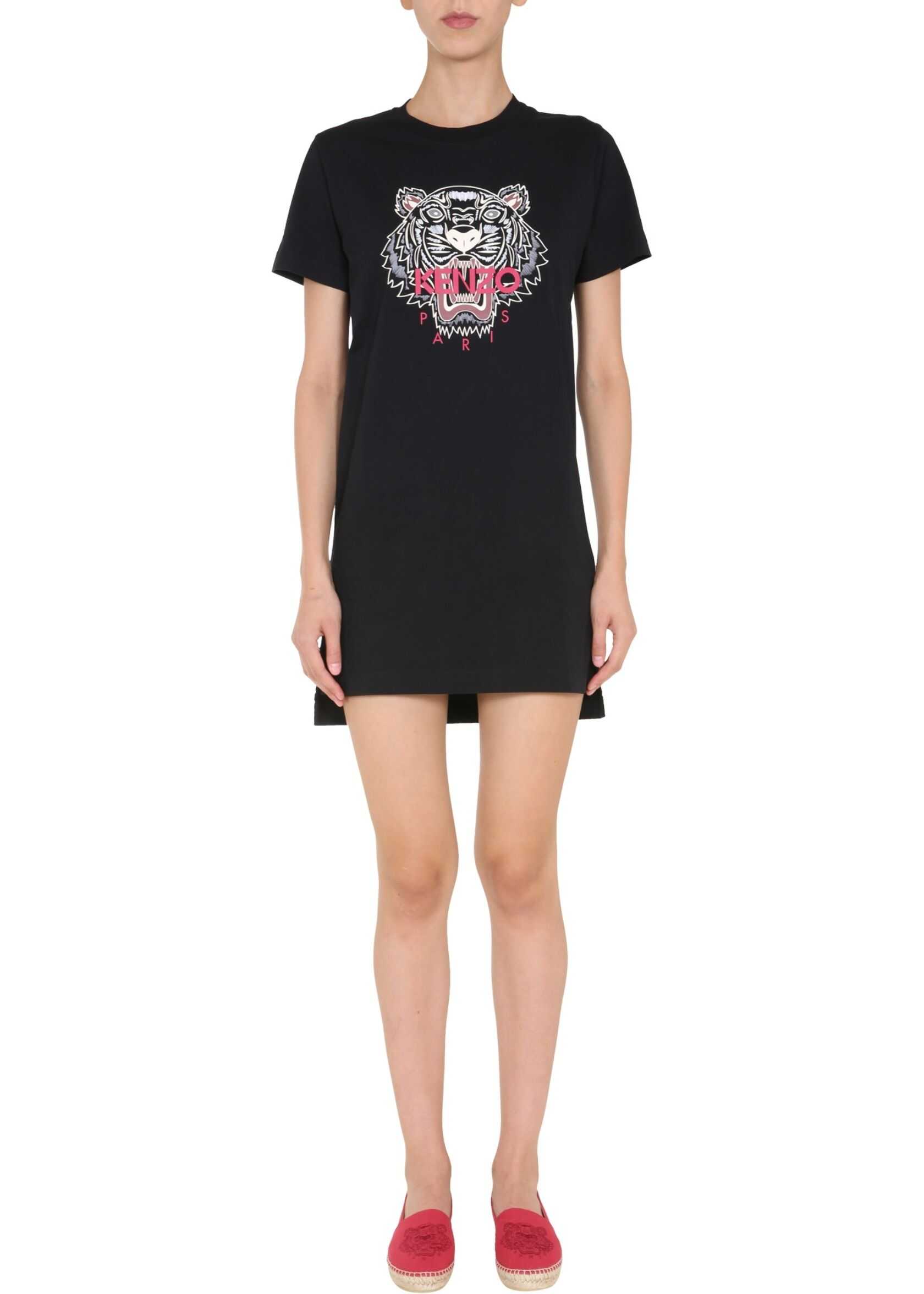 Kenzo Round Neck Dress BLACK