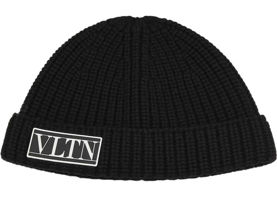 Valentino Garavani Vltn Beanie Hat Black