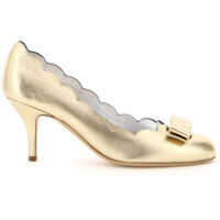 Pantofi cu toc Salvatore Ferragamo Carla Shell Leather Pumps