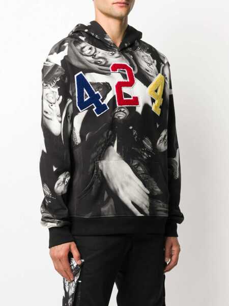 Bluze de trening 424 Logo Hoodie Multicolor BLACK Barbati (BM 7845526) 3