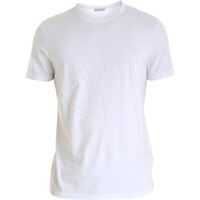Tricouri Moncler Maxi Flock Logo Print T-Shirt In White